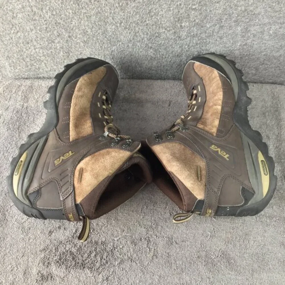 Teva‎ Mens Shocpad Waterproof Hiking Boots Brown Size 11 EUC